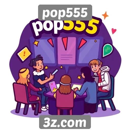 comunidade ativa e engajada no site de jogos pop555